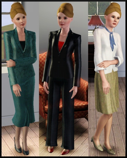 25 sims 3 carriere journalisme affaires tenues affaires 2