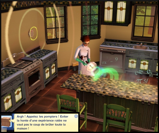 21 sims 3 carriere scientifique medecine savant fou faire experience sur experience ratee incendie