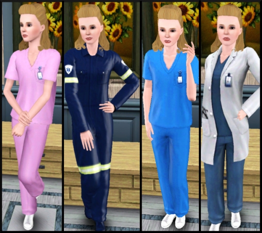 29 sims 3 carriere scientifique medecine tenues 1