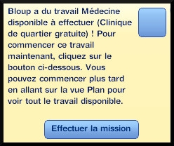 39 sims 3 carriere scientifique medecine ambitions missions message