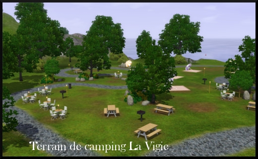 45 sims 3 store barnacle bay terrain de camping la vigie