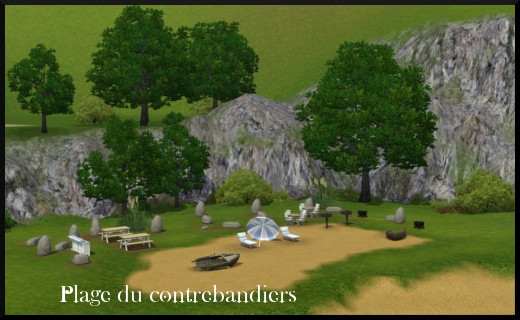 50 sims 3 store barnacle bay plage du contrebandier