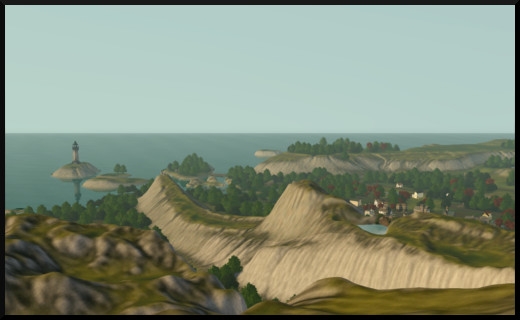 47 sims 3 store dragon valley vue générale sur la mer