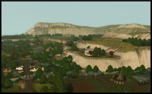 49 sims 3 store dragon valley vue générale tente école