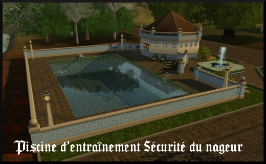 75 sims 3 store dragon valley terrain communautaire piscine d'entrainement securité du nageur