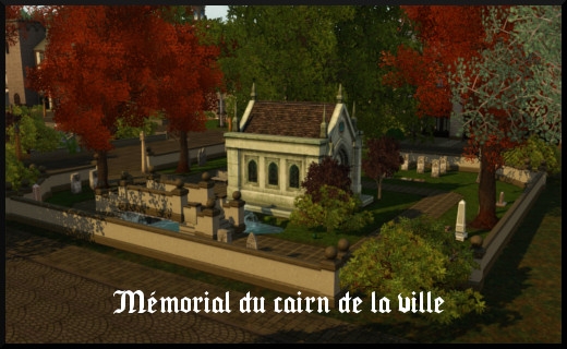 83 sims 3 store dragon valley cimetiere memorial du cairn de la ville