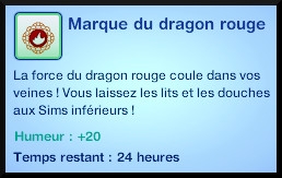 23 sims 3 store dragon valley dragon moodlet marque rouge