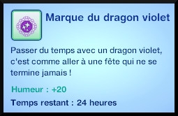 35 sims 3 store dragon valley dragon moodlet marque violet