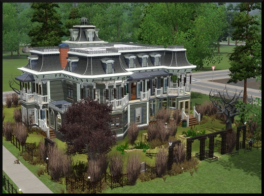 1 sims 3 store le manoir centenaire maintenant et autrefois vue generale face