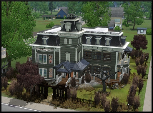 2 1 sims 3 store le manoir centenaire maintenant et autrefois vue generale dos