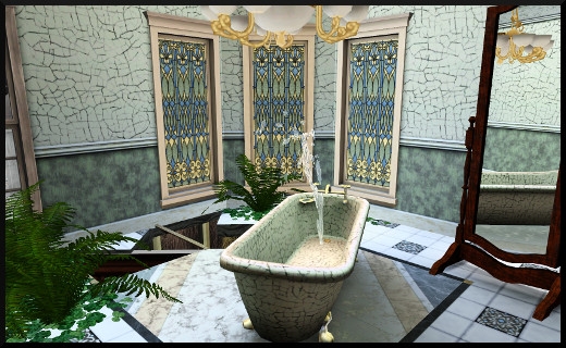 13 1 sims 3 store le manoir centenaire maintenant et autrefois salle de bain