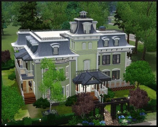 15 1 sims 3 store le manoir centenaire maintenant et autrefois vue générale face