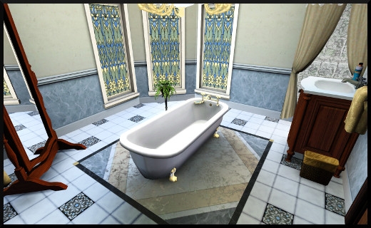 26 1 sims 3 store le manoir centenaire maintenant et autrefois salle de bain