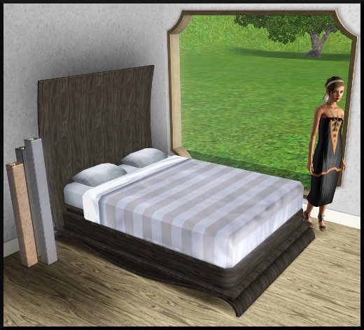 7 sims 3 store Luxe moderne Chambre "Spa de luxe" lit