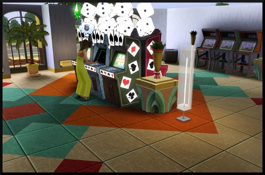 7 sims 3 store salle de jeux regence bas machine borne