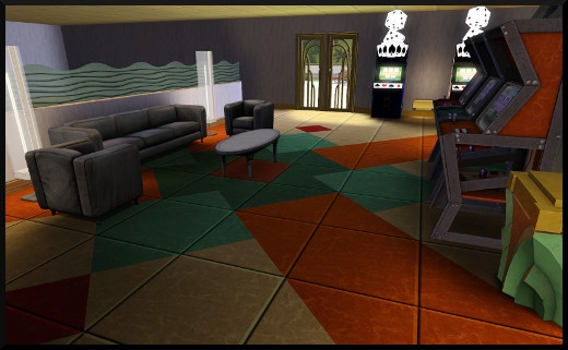 10 sims 3 store salle de jeux regence salon borne machine