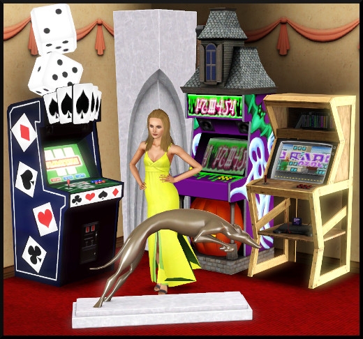 14 sims 3 store salle de jeux regence objets bornes arcade