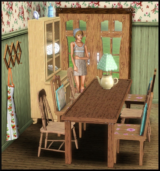 11 sims 3 store styles du moment Collection de cuisine Simple et charmante table