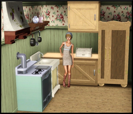 13 sims 3 store styles du moment Collection de cuisine Simple et charmante frigo