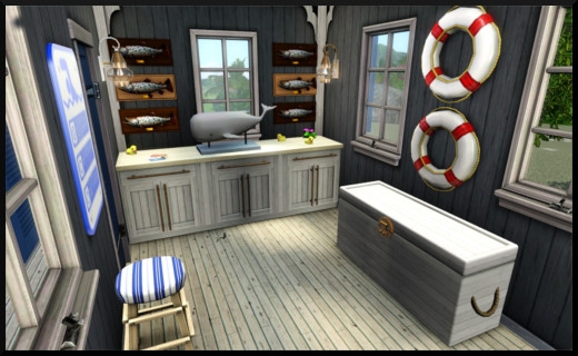 2 sims 3 store style du moment Maison au bord de la mer Le Sable fin cabanon