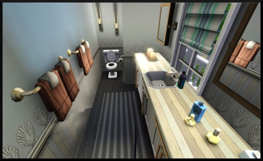 5 sims 3 store style du moment Maison au bord de la mer Le Sable fin toilettes wc