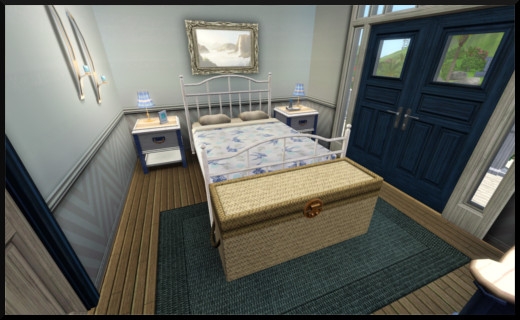 6 sims 3 store style du moment Maison au bord de la mer Le Sable fin chambre parentale