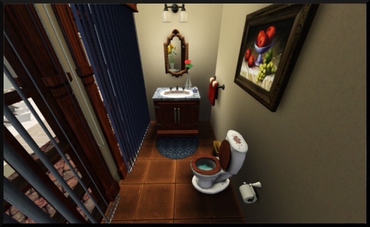 17 sims 3 store style du moment Villa Paraíso toilettes wc