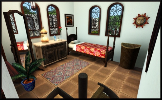 20 sims 3 store style du moment Villa Paraíso studio chambre