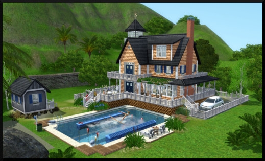 1 1 sims 3 store style du moment Maison au bord de la mer Le Sable fin vue de loin