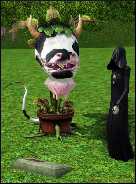 16 sims 3 store classiques indispensables plante vache Laganaphyllis Simnovorii se fait manger faucheuse mort