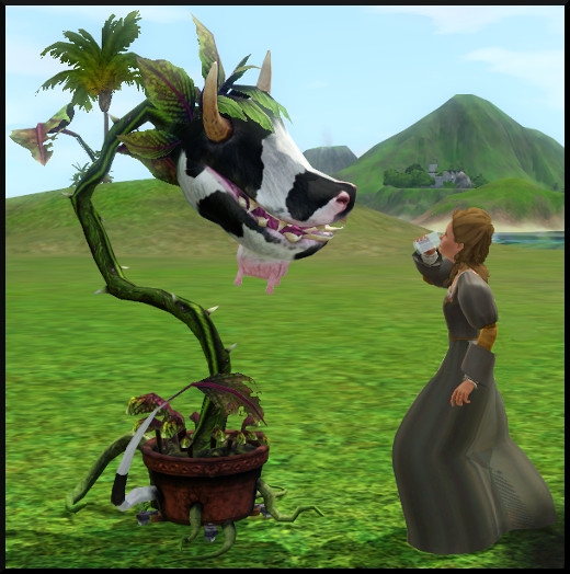 20 sims 3 store classiques indispensables plante vache Laganaphyllis Simnovorii boire lait