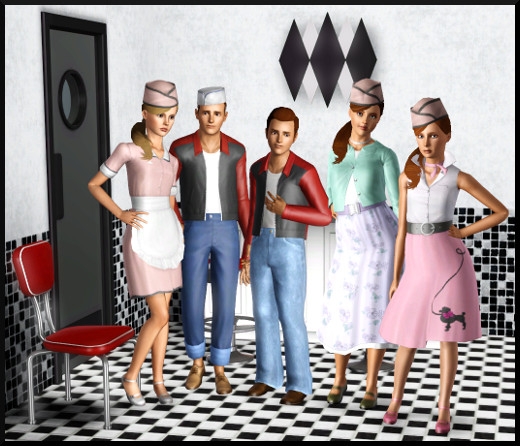 1 sims 3 store vive les fifties rebellion vetements