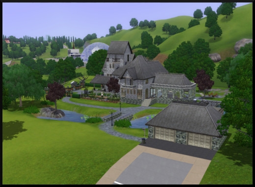 2 sims 3 sunset valley gothik maison