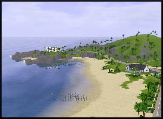 4 sims 3 sunset valley vue plage