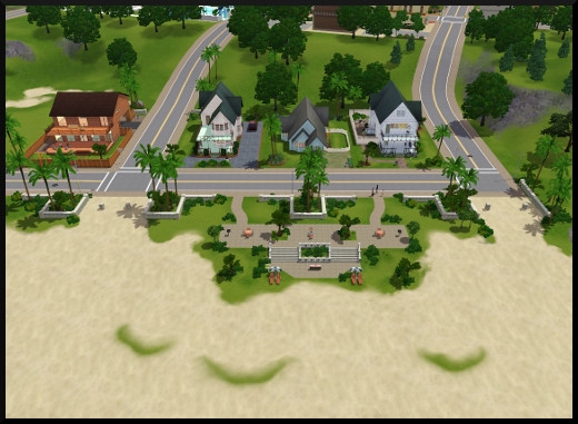 6 sims 3 sunset valley vue plage amenagee