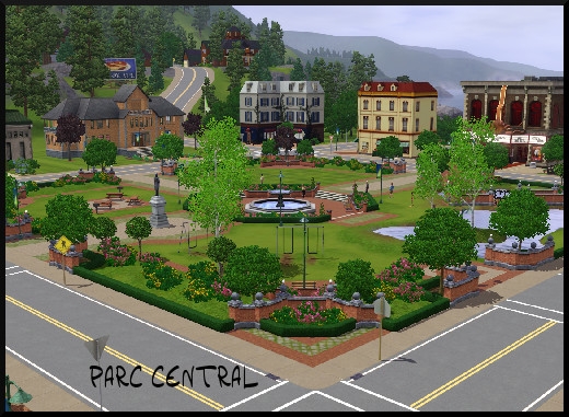 29 sims 3 sunset valley parc central