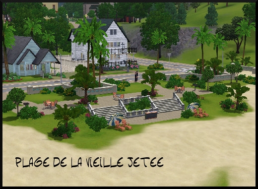 35 sims 3 sunset valley plage jetee