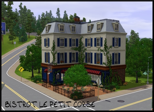 41 sims 3 sunset valley bistrot petit corse