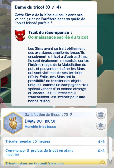 15 Sims 4 tricot aspiration