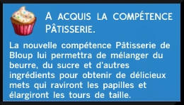 9 sims 4 au travail competence patisserie niveau 1