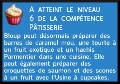 27 sims 4 au travail competence patisserie niveau 6