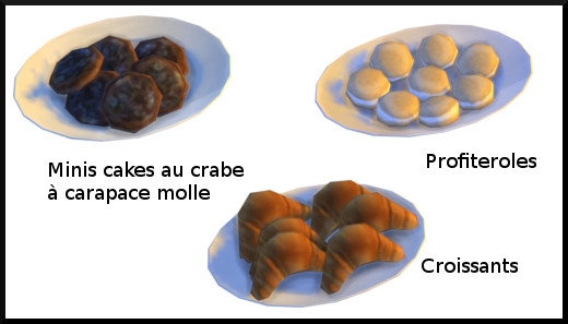 31 sims 4 au travail competence patisserie niveau 7 croissant crabe profiteroles