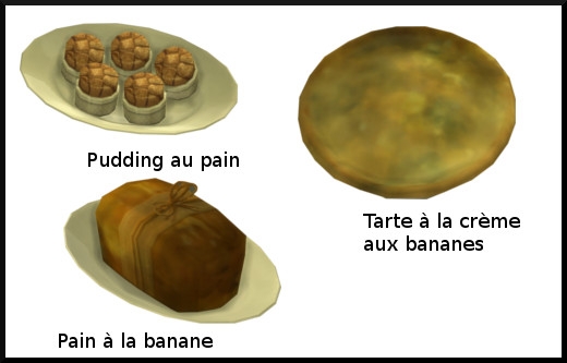 32 sims 4 au travail competence patisserie niveau 7 pudding arte pain banane