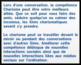 4 sims 4 competence charisme description