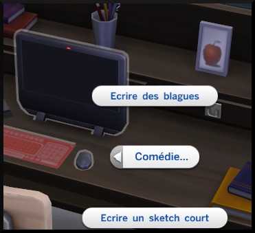 9 sims 4 competence comedie ecrire sketch court ordinateur