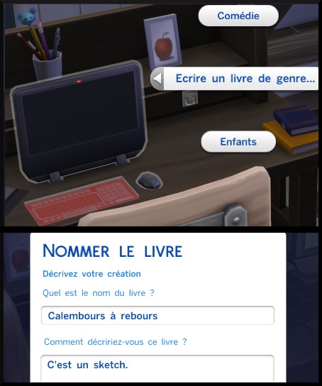 18 sims 4 competence comedie ecrire livre comedie ordinateur