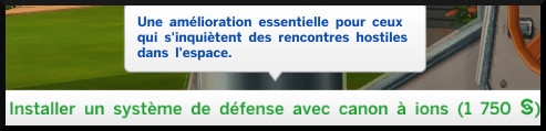 16 sims 4 competence fuseologie fusee systeme defense canons ion