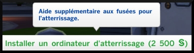 17 sims 4 competence fuseologie fusee ordinateur atterrisage