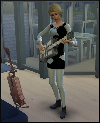 4 sims 4 competence guitare action jouer