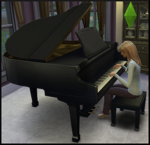 3 sims 4 competence piano jouer